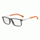 Armani EA3125F Single Vision Prescription Eyeglasses 5647-55 - Brown Rubber Frame