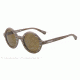 Armani EA4011 Sunglasses 509373-45 - Wood Matte Gray Frame, Brown Lenses