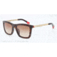 Armani EA4017F Sunglasses 502613-53 - Havana/Red Frame, Brown Gradient Lenses