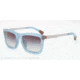 Armani EA4017F Sunglasses 51278G-53 - Opal Green/brown Frame, Gray Gradient Lenses