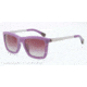 Armani EA4017F Sunglasses 51284Q-53 - Opal Violet/brown Frame, Gray Gradient Violet Lenses