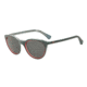 Armani EA4061 Sunglasses 547987-49 - Top Green On Tr Red Frame, Grey Lenses