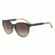 Armani EA4101F Progressive Prescription Sunglasses EA4101F-556713-56 - Lens Diameter 56 mm, Frame Color Brown/tr Striped Beige