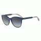 Armani EA4101F Progressive Prescription Sunglasses EA4101F-55688G-56 - Lens Diameter 56 mm, Frame Color Blue/tr Striped Green