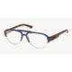 Armani Exchange AX1011 Eyeglass Frames 8101-54 - Matte Marine Tran/satin Silver Frame