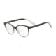 Armani Exchange AX3053F Eyeglass Frames 8255-54 - Black/Transparent Smoke Frame