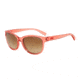 Armani Exchange AX4044S Sunglasses 816413-55 - Transparnt Coral Frame, Brown Gradient Lenses