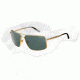 Arnette Bacon Sunglasses - Gold w/ Black Walnut Temple Frame and Grey/Green Lens AN3063-04