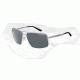 Arnette Bacon Sunglasses - Satin Silver w/ Black Temple Frame and Polarized Grey Lens AN3063-06