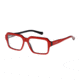 Arnette Bitrate Eyeglasses, Gloss Red/Black Frame-AN7084-0453