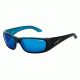 Arnette Quick Draw Sunglasses, Gloss Black Frame, Blue Mirror Lens AN4178-06