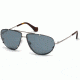 Balenciaga BA0097 Sunglasses - Shiny Palladium Frame Color, Blue Lens Color