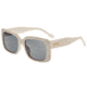 Bertha Wendy Polarized Sunglasses - Womens, Cream Frame, Lens Black, Cream/Black, One Size, BRSBR052C4