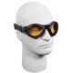 Bobster BugEye Action Eyewear Goggles, Black Frame, Amber Lens