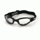 Bobster Folding Goggles Crossfire with Black frame, Clear lenses BCR002