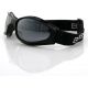Bobster Crossfire Small Folding Goggles, Black Frame, Smoke Lenses, BCR001