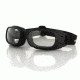 Bobster Piston Goggle, Black Frame, Clear Lenses BPIS01C