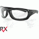 Bobster Rukus Sunglasses - Black Frame and Anti Fog Photochromic Lens ERUK001
