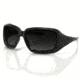 Bobster Scarlet Sunglasses, Black Frame, Smoked Lens, Open Cell Foam ESCA001