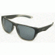 Body Glove Brosef Sunglasses, Dark to Light Grey Rubberized Crystal Frame, Smoke with Silver Flash Lens, 10224902.QTM