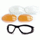 Body Specs BSG-2 Goggles, Black Frame / Smoke-Green Lens, w/ Clear &amp; Light Rust Lens Extra Lens Sets