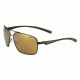 Bolle Brisbane Single Vision Prescription Sunglasses, Matte Brown Frame, Polarized, 11802SV