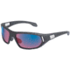 Bolle Cervin Sunglasses, Satin Dark Gray Frame, Rose Blue Lenses 11588