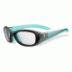 Bolle Kids Coverage Sport Protective Eyewear - Black and Blue Lagoon Frame,Clear Anti Fog/Scratch Lens 11884