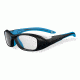 Bolle Kids SWAG Sport Protective Eyewear - Black and Electric Blue Frame,Clear Anti Fog/Scratch Lens 11886
