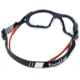 Bolle Ness+ w Foam and Strap Safety Glasses, Orange Frame, Clear Lens, PSSNESF028