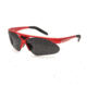 Bolle Parole Sunglasses with Interchangeable Lenses, Red Frame, TNS Gun Lens, 11441