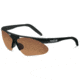 Bolle Parole Sunglasses with Interchangeable Lenses, Matte Black Frame, EagleVision2 Dark TNS Smoke Lens, 10228