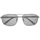 Breed Gotham Polarized Sunglasses - Mens, Silver Frame, Black Lens, Silver/Black, One Size, BSG067C2