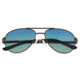 Breed Leo Sunglasses, Brown Titanium Frame, Blue/Green Polarized Lens, Brown/Blue-Green, One Size, BSG051BN