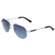 Breed Leo Sunglasses, Silver Titanium Frame, Blue Polarized Lens, Silver/Blue, One Size, BSG051SL
