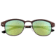 Breed Phase Sunglasses, Brown Titanium Frame, Green/Blue Polarized Lens, Brown/Green-Blue, One Size, BSG058BN