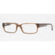 Brooks Brothers ACETATE MAN OPTICAL FRAME BB732 Single Vision Prescription Eyewear 6034-5417 - Medium Brown 