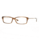 Burberry BE2075 SV Prescription Eyeglasses - Brown Striped On Beige Demo Lens Frame / 50 mm Prescription Lenses, 3083-5015