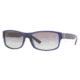 Burberry BE4090 Progressive Sunglasses - Transparent Dark Blue Gray Gradient Frame / 59 mm Prescription Lenses, 309211-5916