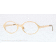 Burberry BE1254 Single Vision Prescription Eyeglasses 1017-50 - Gold Frame, Demo Lens Lenses