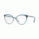 Burberry BE1324 Single Vision Prescription Eyeglasses 1264-52 - Turquoise/silver Frame