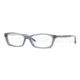 Burberry BE2129 Single Vision Prescription Eyeglasses 3013-5115 - Transparent Blue Demo Lens Frame