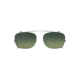 Burberry BE2196C Clip-On Sunglasses 1003T4-55 - Gunmetal Frame, Polar Green Gradient Green Lenses