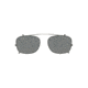 Burberry BE2196C Clip-On Sunglasses 1003T8-53 - Gunmetal Frame, Polar Dark Grey Lenses