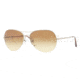Burberry BE3060 Sunglasses 11452L-5715 - Burberry Gold Frame, Brown Gradient Lenses