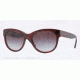 Burberry BE4156 Sunglasses 33228G-53 - Red Havana Frame, Gray Gradient Lenses