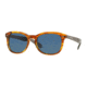 Burberry BE4214F Sunglasses 355080-55 - Amber Horn Frame, Dark Blue Lenses