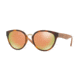 Burberry BE4249 Sunglasses 33164Z-53 - Light Havana Frame, Grey Mirror Rose Gold Lenses