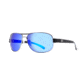 Calcutta Regulator Sunglasses Black Wire Frame Blue Mirror Lens 64mm Lens, RG1BM