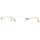 Calligraphy Collections Cecille SESC CECI00 Progressive Prescription Eyeglasses - Gold Amber SESC CECI005030 GO